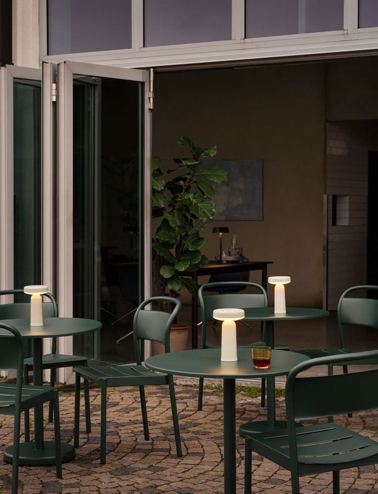 linear steel dark green ease portable lamp grey raise burnt orange linear system black muuto org