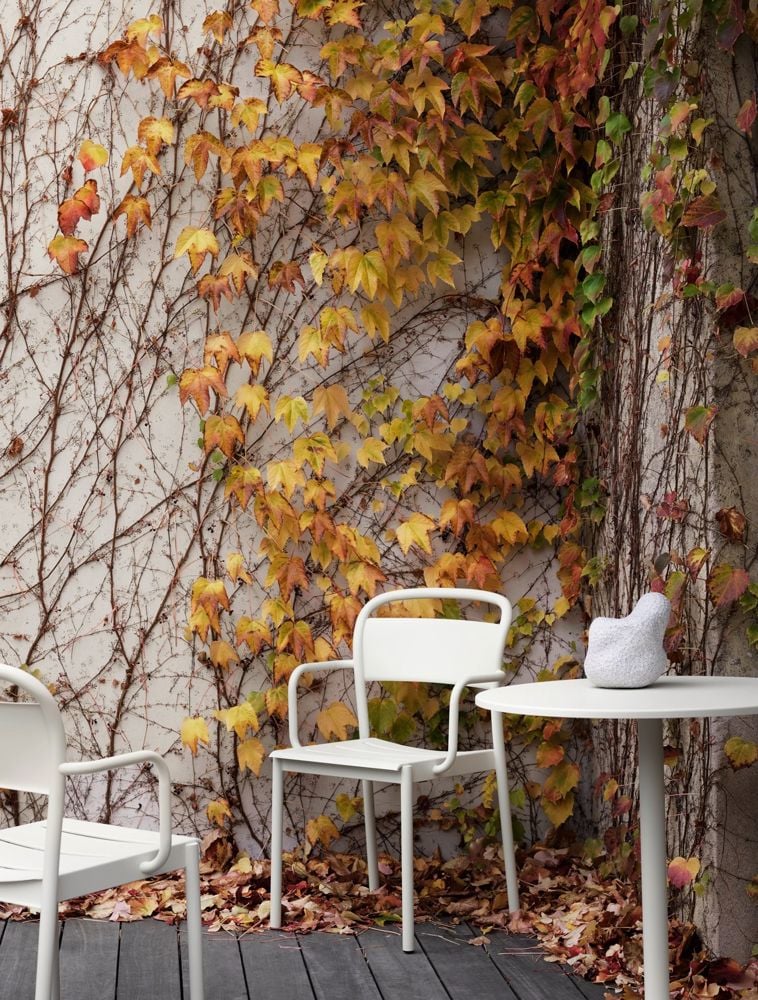 linear steel armchair linear steel cafe table 70 off white muuto org