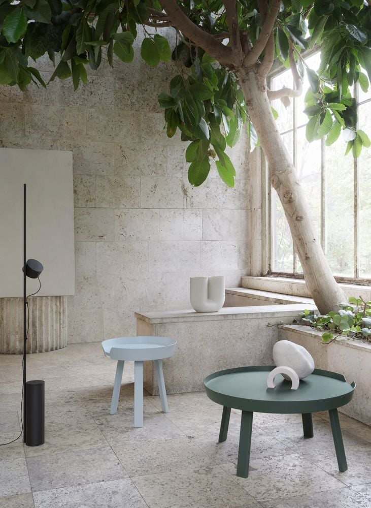 around small light blue around large dark green post floor kink muuto org