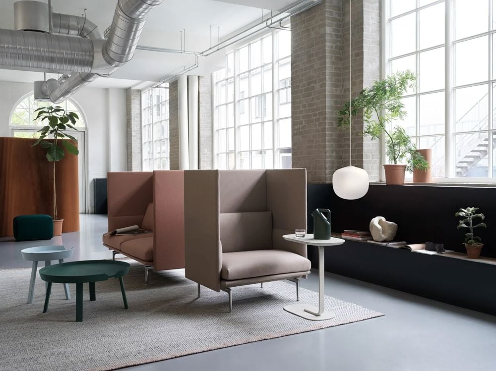 outline highback 1 seater twill weave 230 2 seater twill weave 530 around relate rime pendant v2 muuto org
