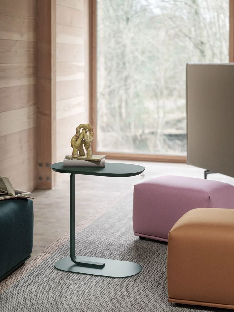 relate h60 dark green echo pouf ply rug black white outline highback h45 chrome vidar 222 muuto org