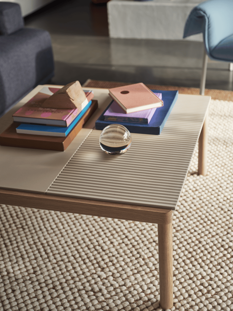 couple-coffee-table-80x84x40-plain-wavy-sand-oak-pebble-burnt-orange-wrap-hero-732-connect-soft-ecriture-780-muuto-org