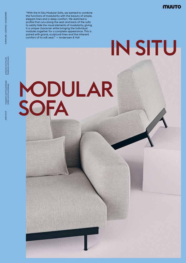 in situ modular sofa brochure