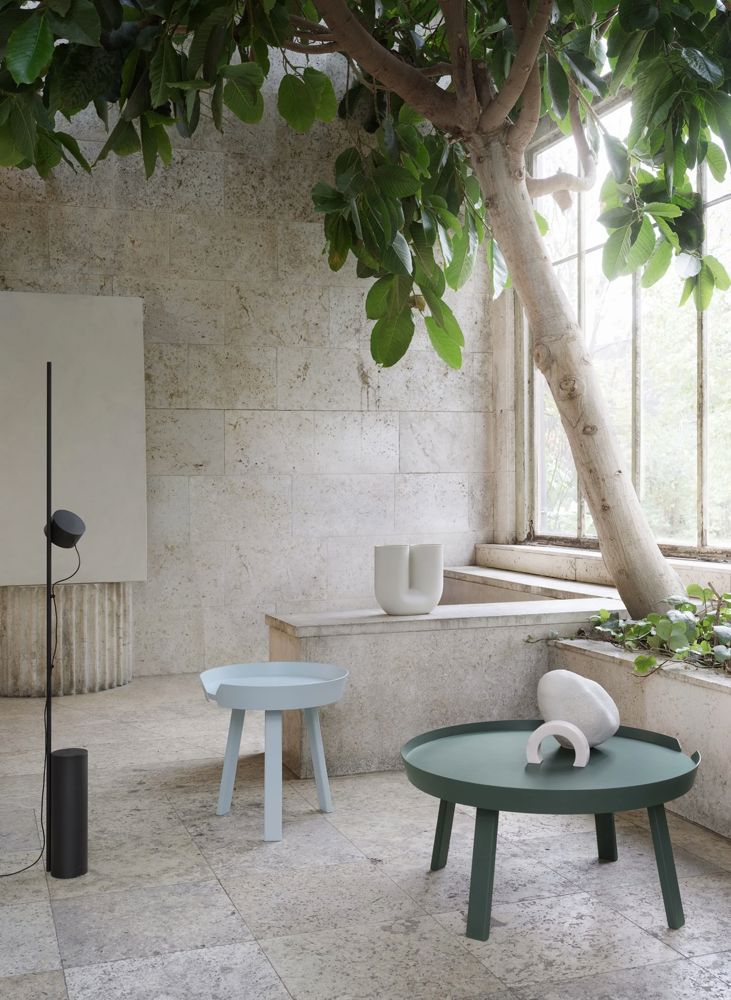 around small light blue around large dark green post floor kink muuto org